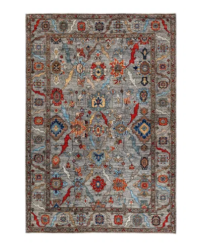 Adorn Hand Woven Rugs Serapi M1982 6'3"x9' Area Rug In Multi