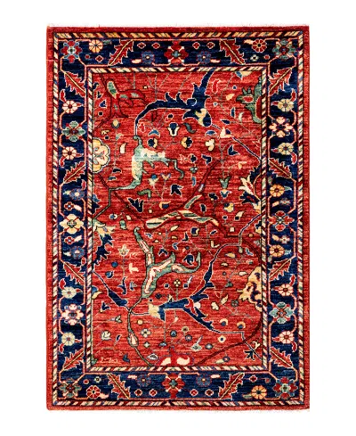 Adorn Hand Woven Rugs Serapi M1982 6'5" X 9'2" Area Rug In Blue