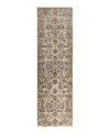 Adorn Hand Woven Rugs Serapi M1993 2'9"x9'9" Runner Area Rug In Brown