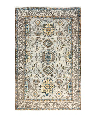 Adorn Hand Woven Rugs Serapi M1993 3'10"x6'2" Area Rug In Gray