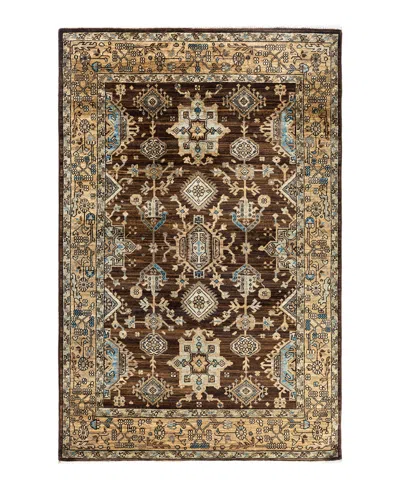 Adorn Hand Woven Rugs Serapi M1993 3'11"x6' Area Rug In Brown