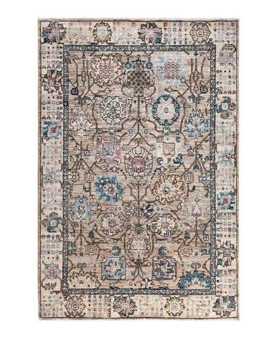 Adorn Hand Woven Rugs Serapi M1993 4'1"x6' Area Rug In Brown