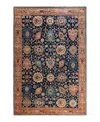 Adorn Hand Woven Rugs Serapi M1993 6'2"x9'1" Area Rug In Blue