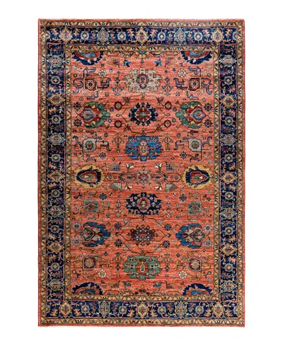 Adorn Hand Woven Rugs Serapi M1993 6'2"x9'2" Area Rug In Red