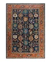 Adorn Hand Woven Rugs Serapi M1993 6'5"x9'1" Area Rug In Blue
