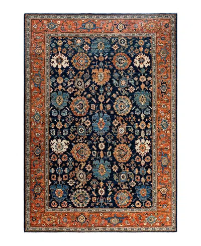 Adorn Hand Woven Rugs Serapi M1993 6'5"x9'1" Area Rug In Blue