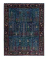 Adorn Hand Woven Rugs Serapi M1993 7'10"x10'2" Area Rug In Light Blue