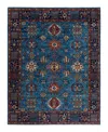 Adorn Hand Woven Rugs Serapi M1993 7'11"x9'10" Area Rug In Light Blue