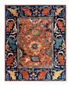 Adorn Hand Woven Rugs Serapi M1993 7'11"x9'11" Area Rug In Orange