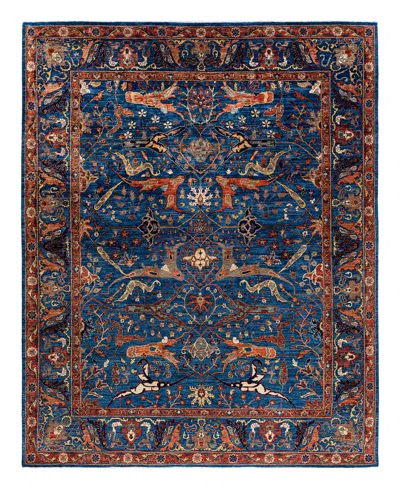 Adorn Hand Woven Rugs Serapi M1993 8'1"x10'1" Area Rug In Blue