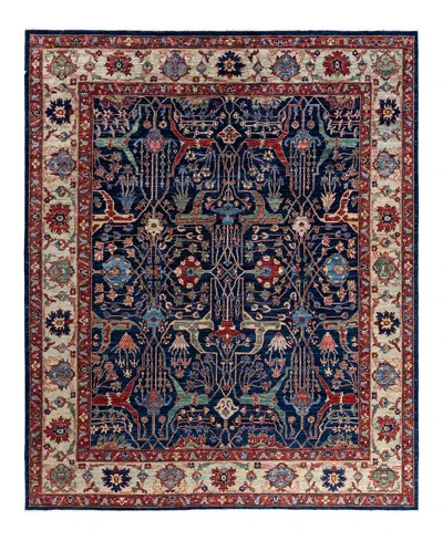 Adorn Hand Woven Rugs Serapi M1993 8'1"x9'10" Area Rug In Blue
