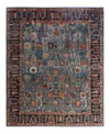 Adorn Hand Woven Rugs Serapi M1993 8'1"x9'10" Area Rug In Light Blue