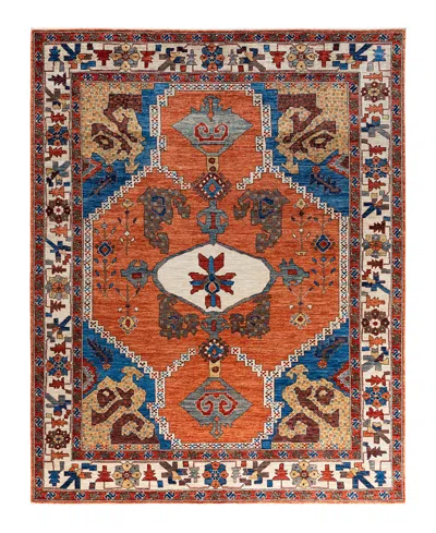 Adorn Hand Woven Rugs Serapi M1993 8'2"x10'1" Area Rug In Orange