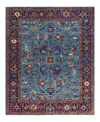 Adorn Hand Woven Rugs Serapi M1993 8'2"x9'8" Area Rug In Light Blue