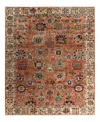 Adorn Hand Woven Rugs Serapi M1993 8'2"x9'9" Area Rug In Orange