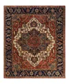 Adorn Hand Woven Rugs Serapi M1993 8'4"x9'9" Area Rug In Red