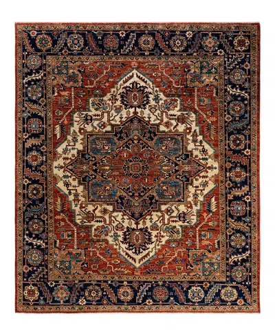 Adorn Hand Woven Rugs Serapi M1993 8'4"x9'9" Area Rug In Red
