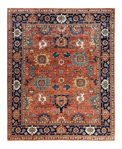 Adorn Hand Woven Rugs Serapi M1993 8'x9'10" Area Rug In Orange