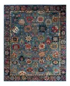 Adorn Hand Woven Rugs Serapi M1993 8'x9'8" Area Rug In Light Blue