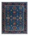 Adorn Hand Woven Rugs Serapi M1993 8'x9'9" Area Rug In Light Blue