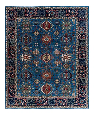 Adorn Hand Woven Rugs Serapi M1993 8'x9'9" Area Rug In Light Blue