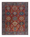 Adorn Hand Woven Rugs Serapi M1993 8'x9'9" Area Rug In Red