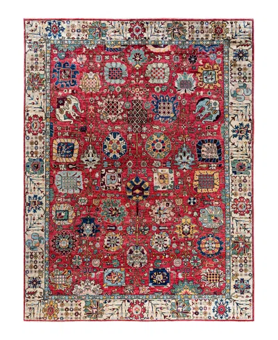 Adorn Hand Woven Rugs Serapi M1993 9'x11'10" Area Rug In Pink