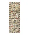 Adorn Hand Woven Rugs Serapi M1999 2'10"x7'11" Runner Area Rug In Ivory