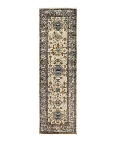 Adorn Hand Woven Rugs Serapi M1999 2'9"x9'8" Runner Area Rug In Beige
