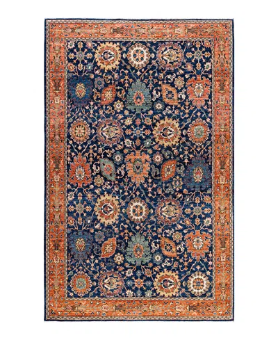 Adorn Hand Woven Rugs Serapi M1999 5'9"x9'4" Area Rug In Blue
