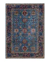 Adorn Hand Woven Rugs Serapi M1999 6'1"x8'9" Area Rug In Light Blue