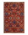 Adorn Hand Woven Rugs Serapi M1999 6'1"x9'2" Area Rug In Red