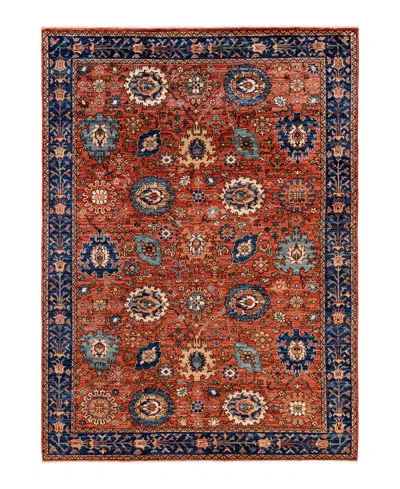 Adorn Hand Woven Rugs Serapi M1999 6'2"x8'8" Area Rug In Red