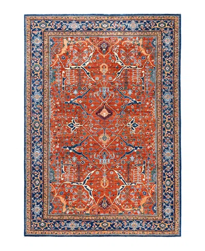 Adorn Hand Woven Rugs Serapi M1999 6'x8'9" Area Rug In Red