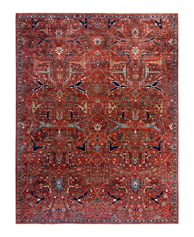 Adorn Hand Woven Rugs Serapi M1999 8'11"x11'10" Area Rug In Red
