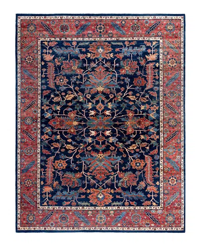 Adorn Hand Woven Rugs Serapi M1999 8'11"x11'9" Area Rug In Blue