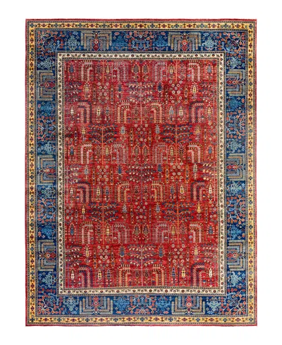 Adorn Hand Woven Rugs Serapi M1999 8'11"x12' Area Rug In Red