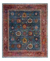 Adorn Hand Woven Rugs Serapi M1999 8'1"x9'8" Area Rug In Light Blue