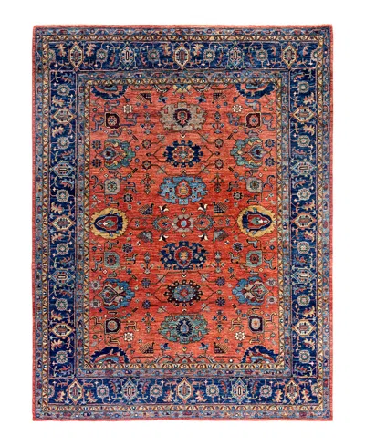 Adorn Hand Woven Rugs Serapi M1999 8'x10'7" Area Rug In Orange