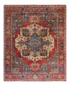 Adorn Hand Woven Rugs Serapi M1999 8'x9'11" Area Rug In Orange