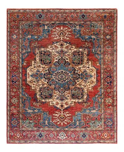 Adorn Hand Woven Rugs Serapi M1999 8'x9'11" Area Rug In Orange