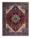 Adorn Hand Woven Rugs Serapi M1999 9'1"x11'8" Area Rug In Red