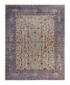 Adorn Hand Woven Rugs Serapi M1999 9'4"x12' Area Rug In Gray