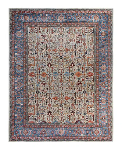 Adorn Hand Woven Rugs Serapi M1999 9'4"x12' Area Rug In Gray