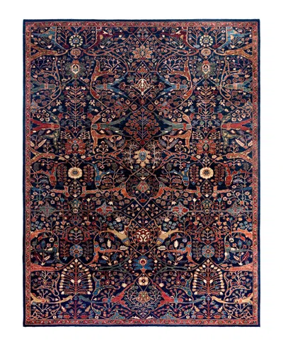 Adorn Hand Woven Rugs Serapi M1999 9'x11'10" Area Rug In Blue