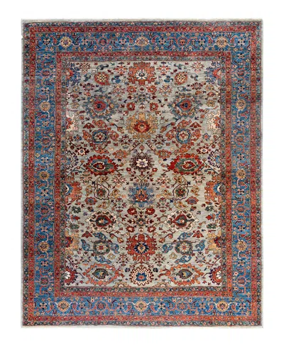 Adorn Hand Woven Rugs Serapi M1999 9'x11'8" Area Rug In Gray