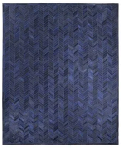 Adorn Hand Woven Rugs Timeless Rug Designs Meir S3339 Rug Collection In Blue