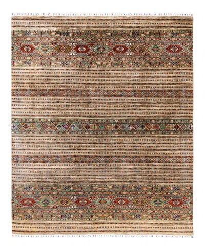 Adorn Hand Woven Rugs Tribal M1999 8'2"x9'10" Area Rug In Brown