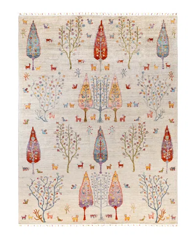 Adorn Hand Woven Rugs Tribal M1999 8'8"x11'8" Area Rug In Ivory