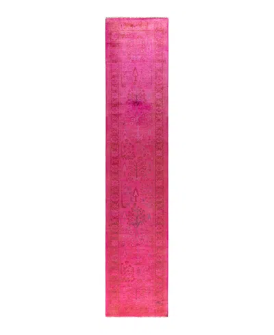Adorn Hand Woven Rugs Vibrance M1457 2'5''x12'2'' Runner Area Rug In Pink